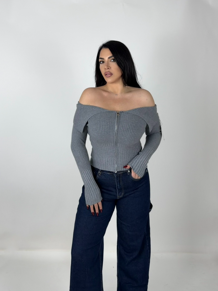 Maglione a costine “Elettra”