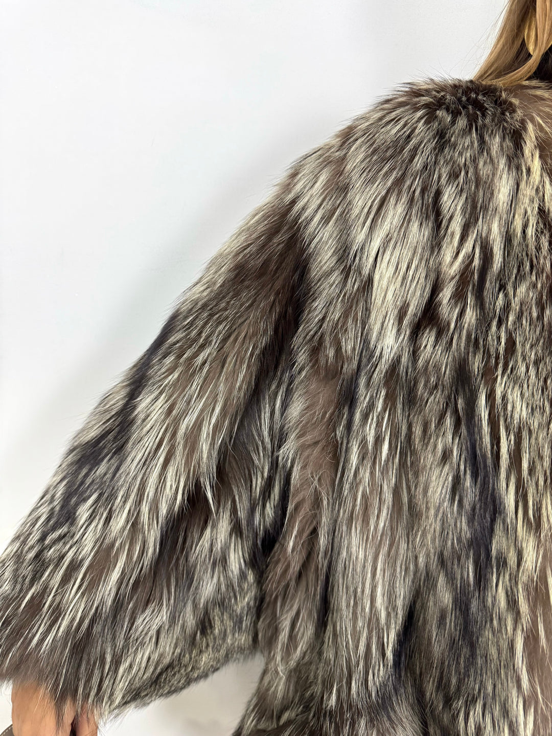 Pelliccia in volpe argentata Vintage 74