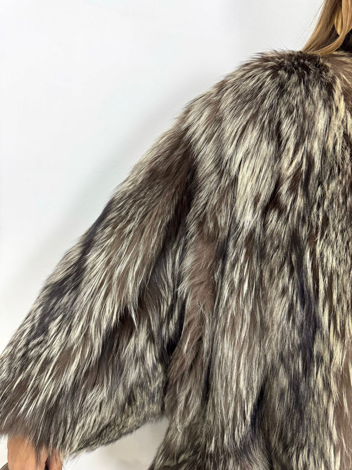 Pelliccia in volpe argentata Vintage 74