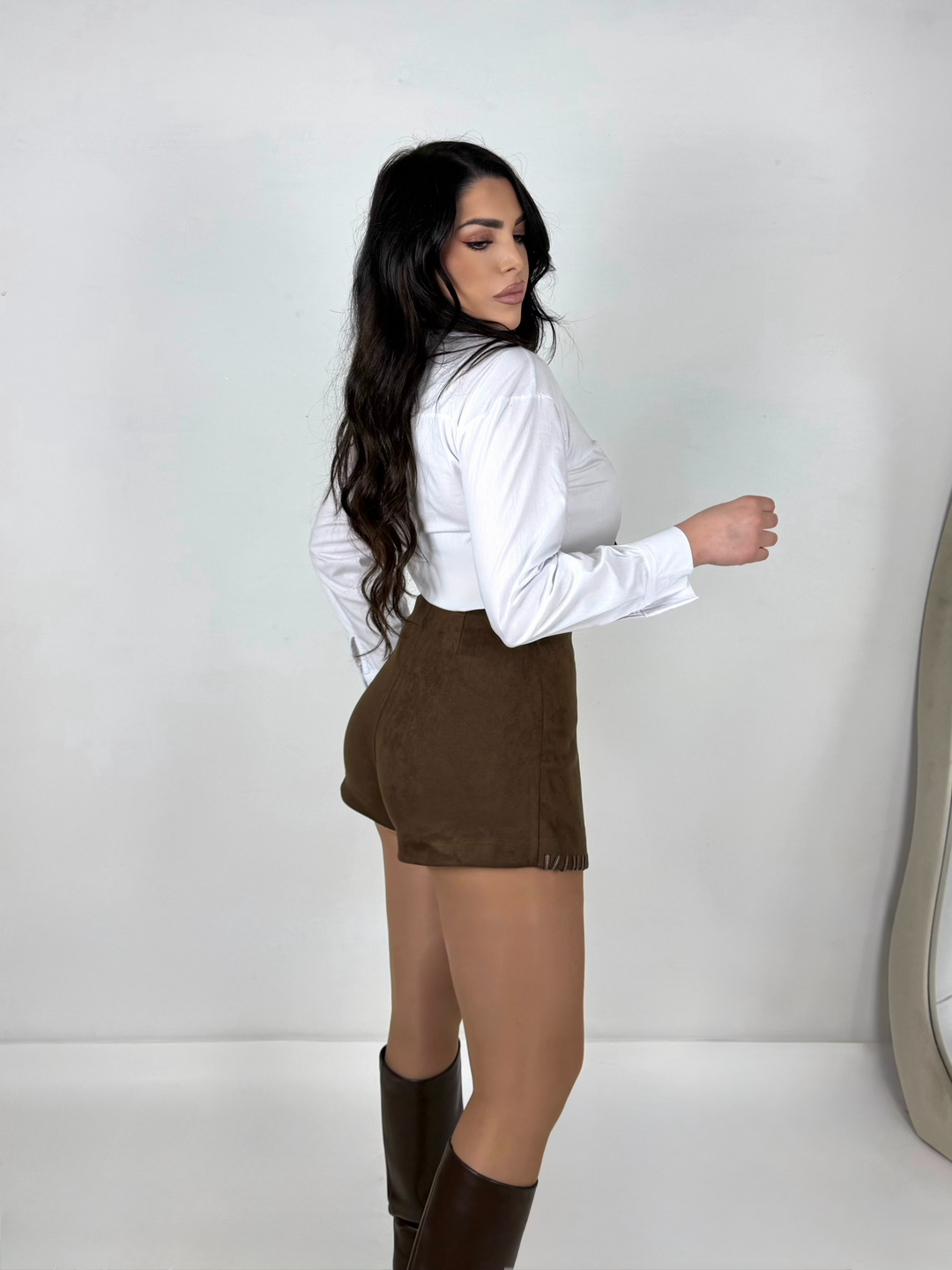 Panta gonna scamosciato “Amber Teddy”