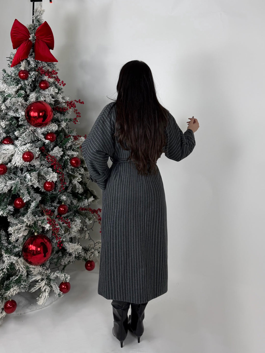 Cappotto gessato “Power”