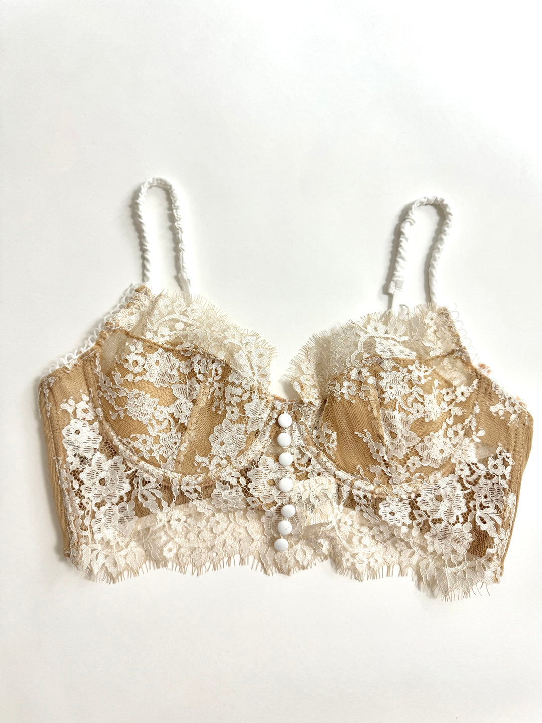 Crop top in pizzo “Anna”