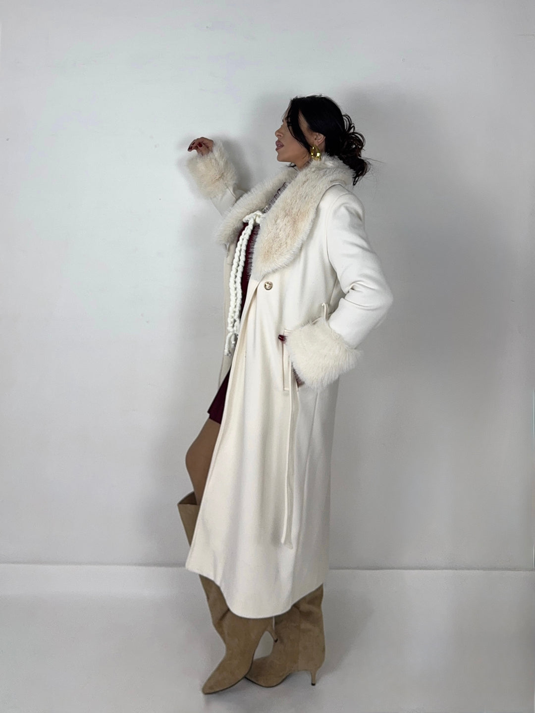 Cappotto con collo removibile “Bucarest”