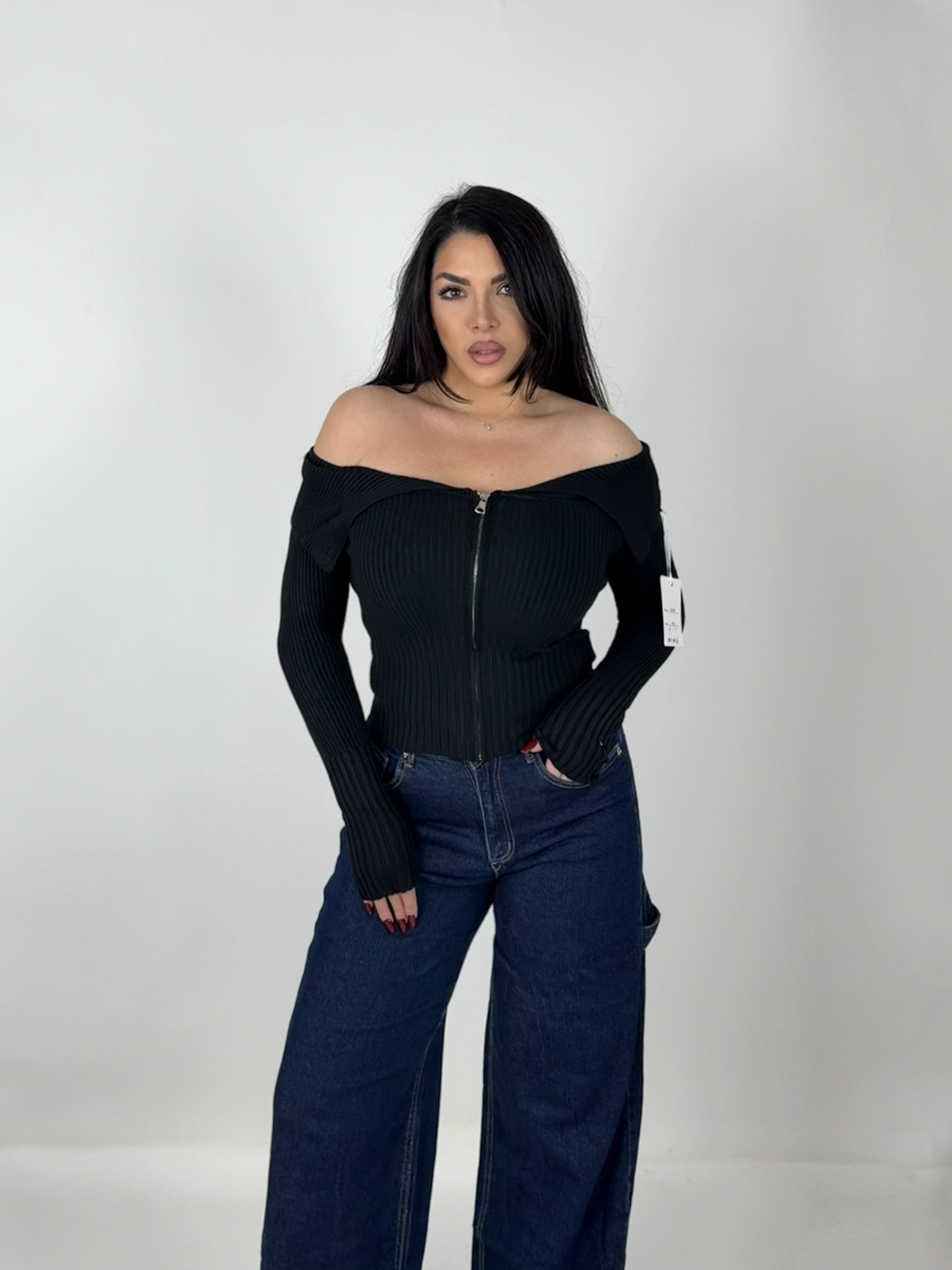 Maglione a costine “Elettra”