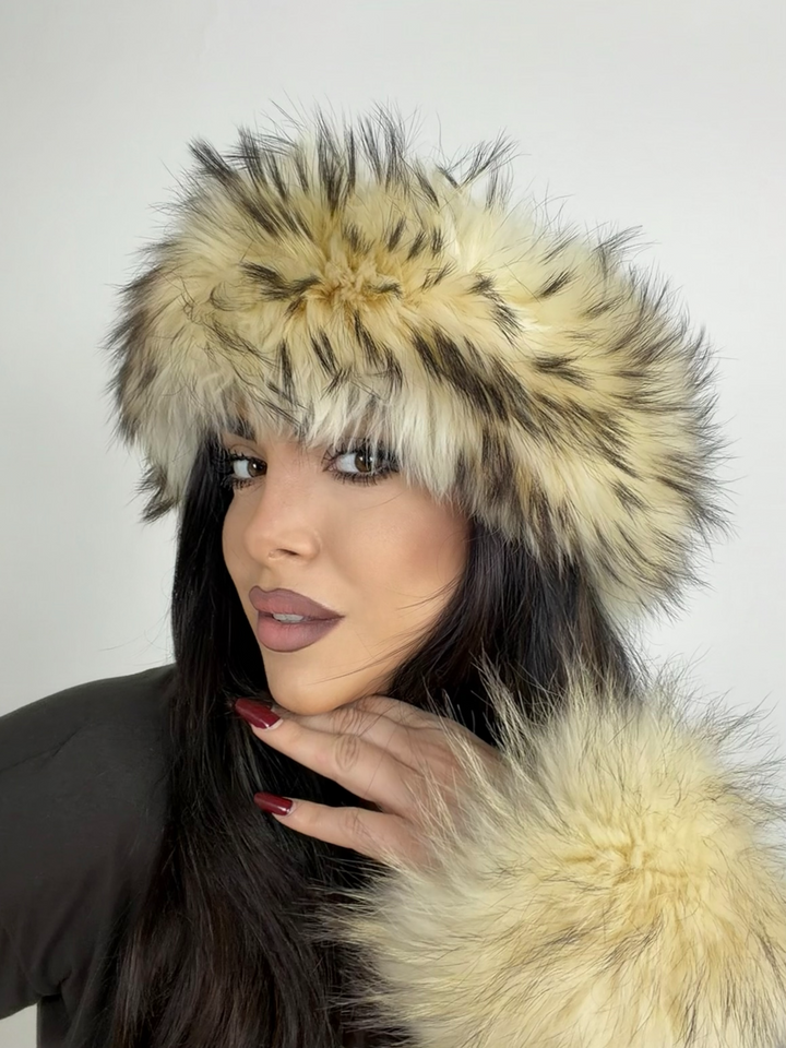 Fascia e scaldacollo in vera pelliccia di volpe vintage 18