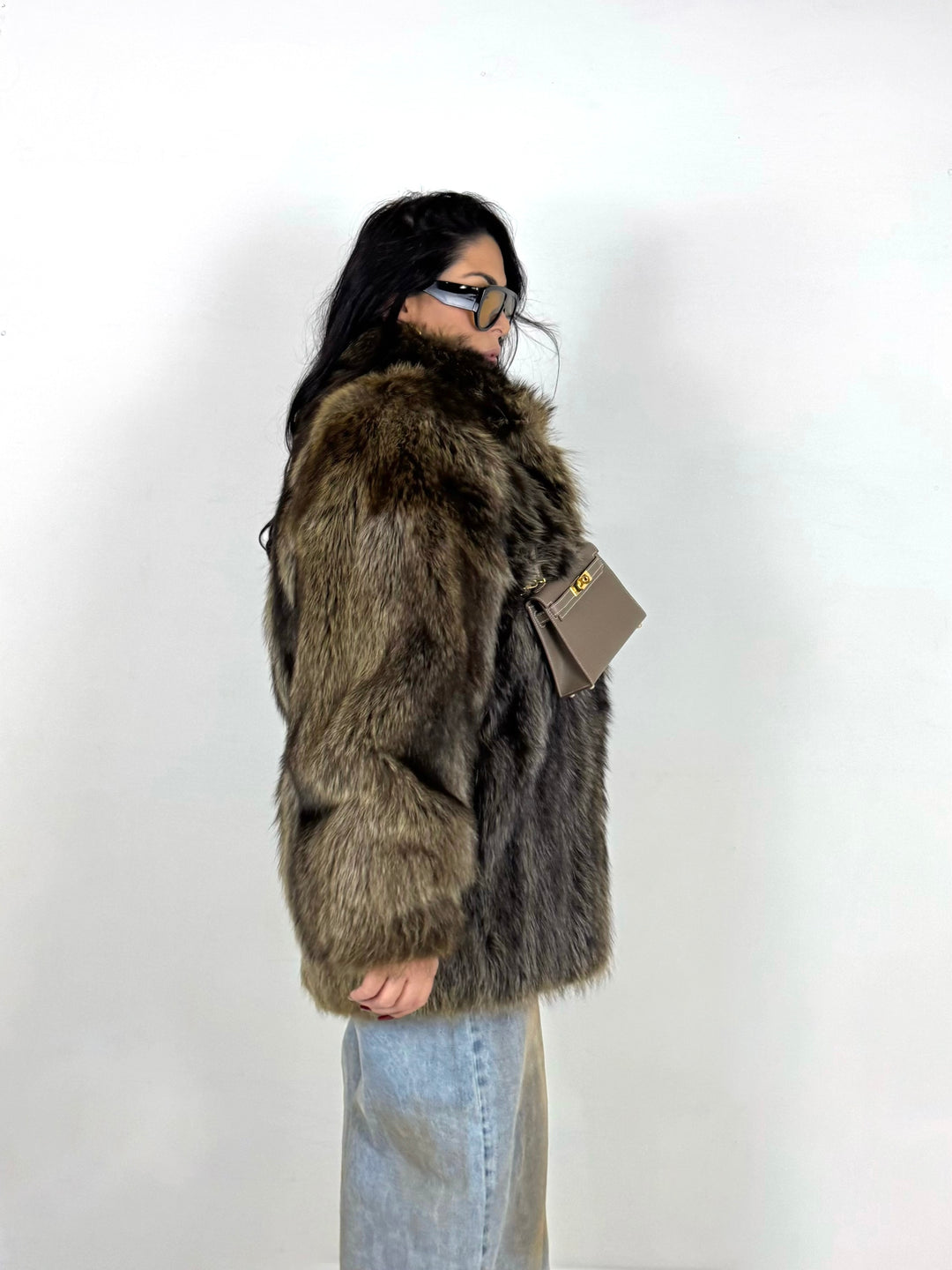 Pelliccia in marmotta Vintage 45