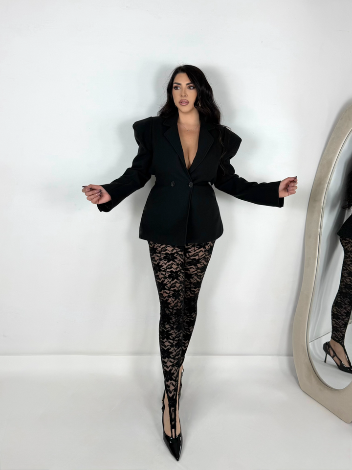 Panta leggings in pizzo e velluto “Velvet”