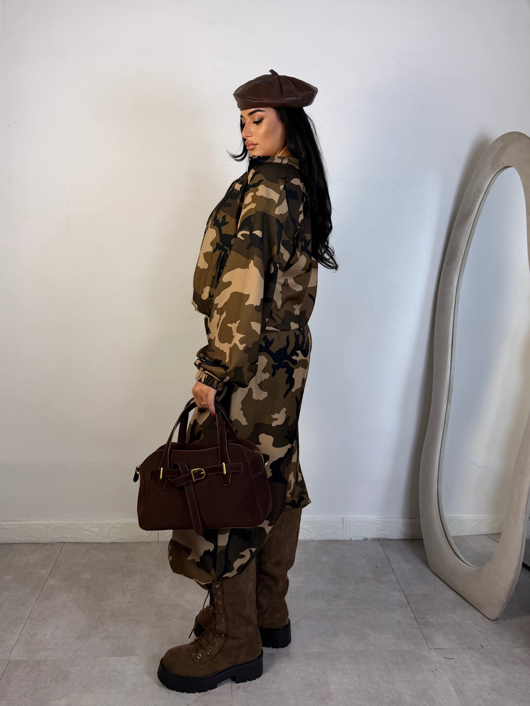 Coordinato di tuta camouflage