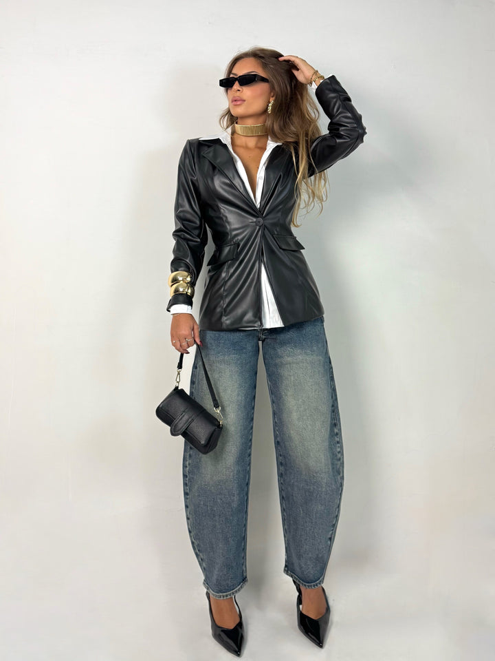 Jeans balloon con doppia chiusura “City”