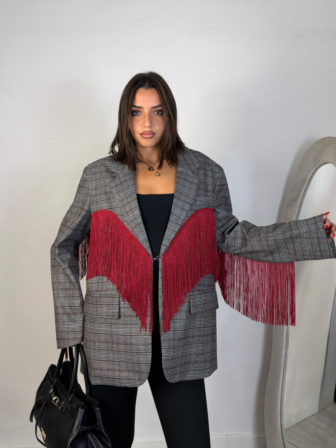Giacca con frange Lumina