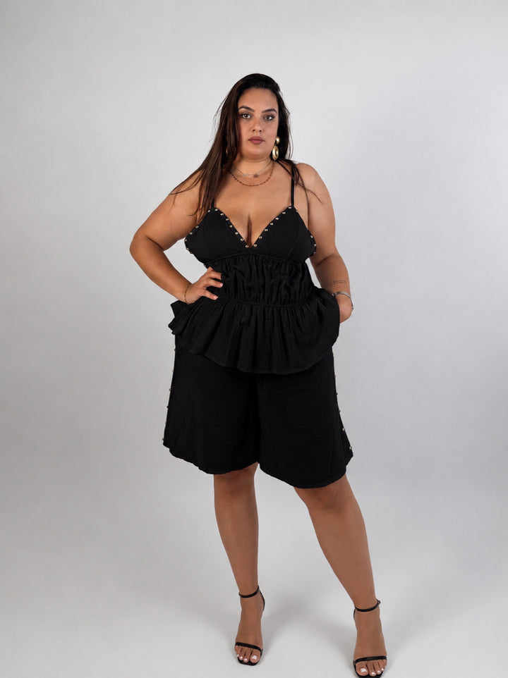 Coordinato con borchie “Layla”