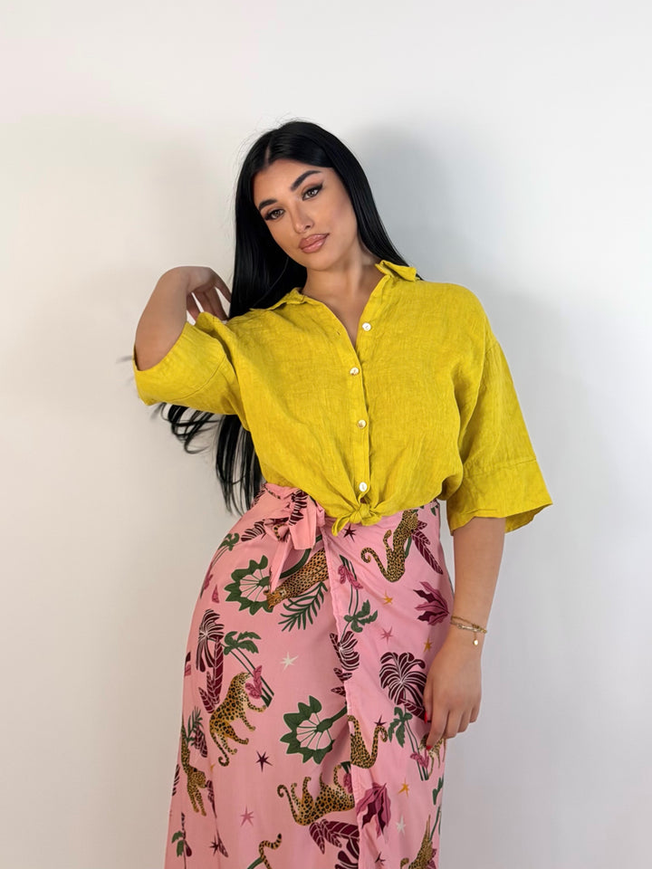 Camicia in lino “Mexico”