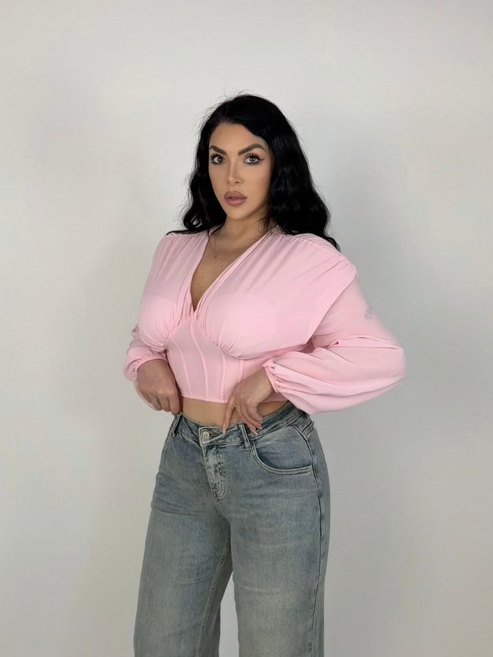 Camicia crop “Candy”