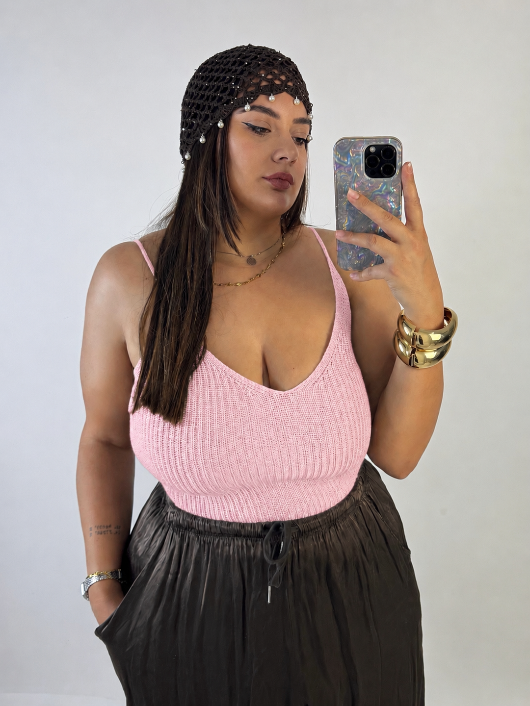 Top in crochet “Shine”