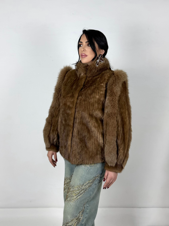 Pelliccia in visone e volpe Vintage 133