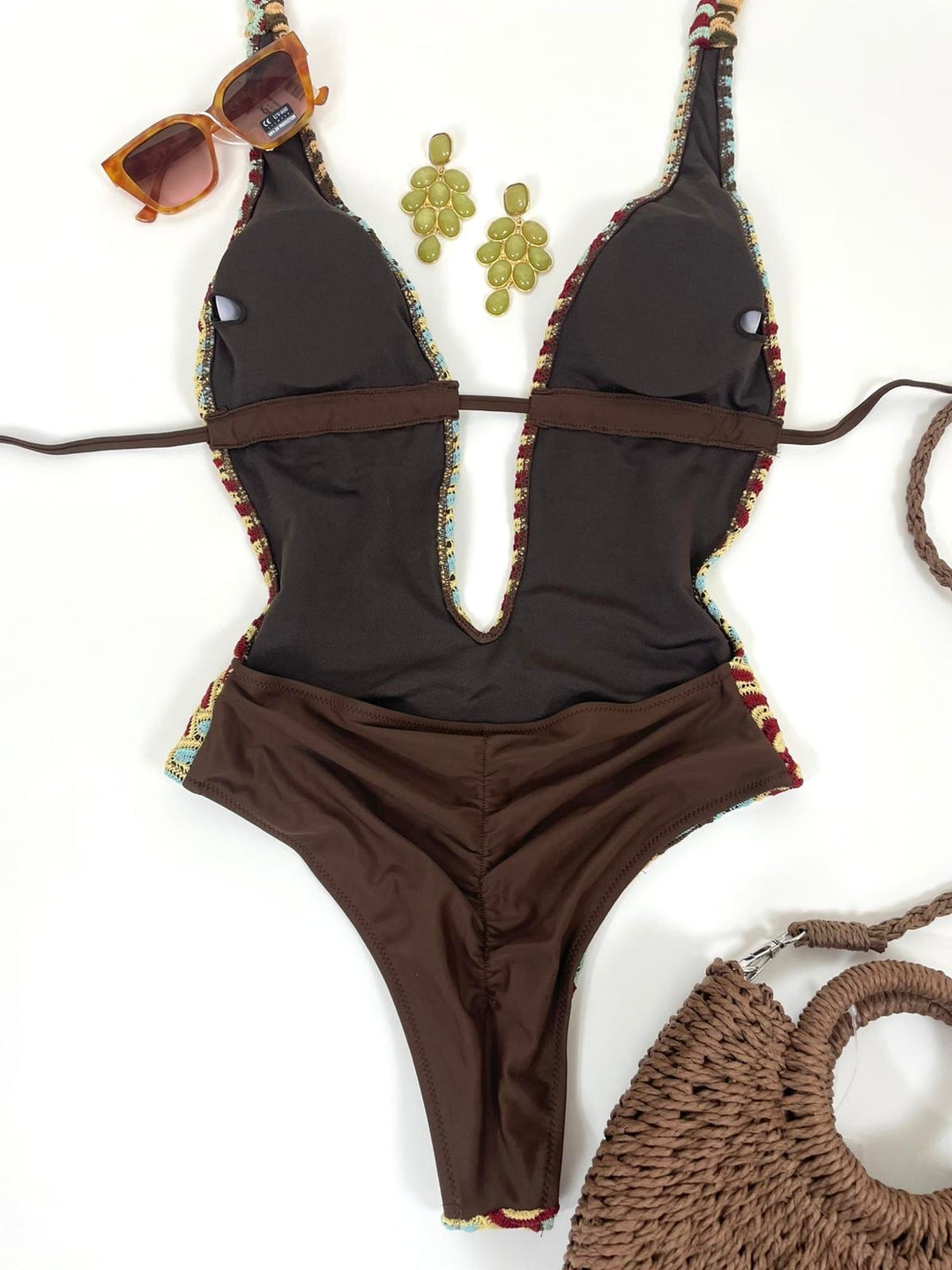 Costume intero sgambato crochet “Onda”
