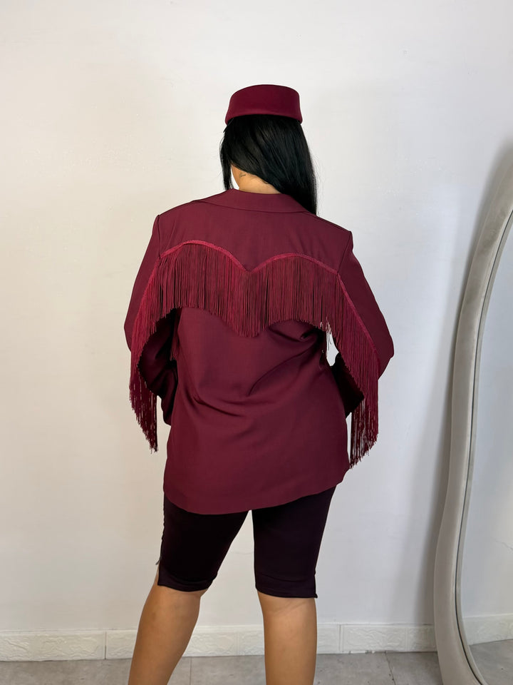 Giacca con frange “Charme”