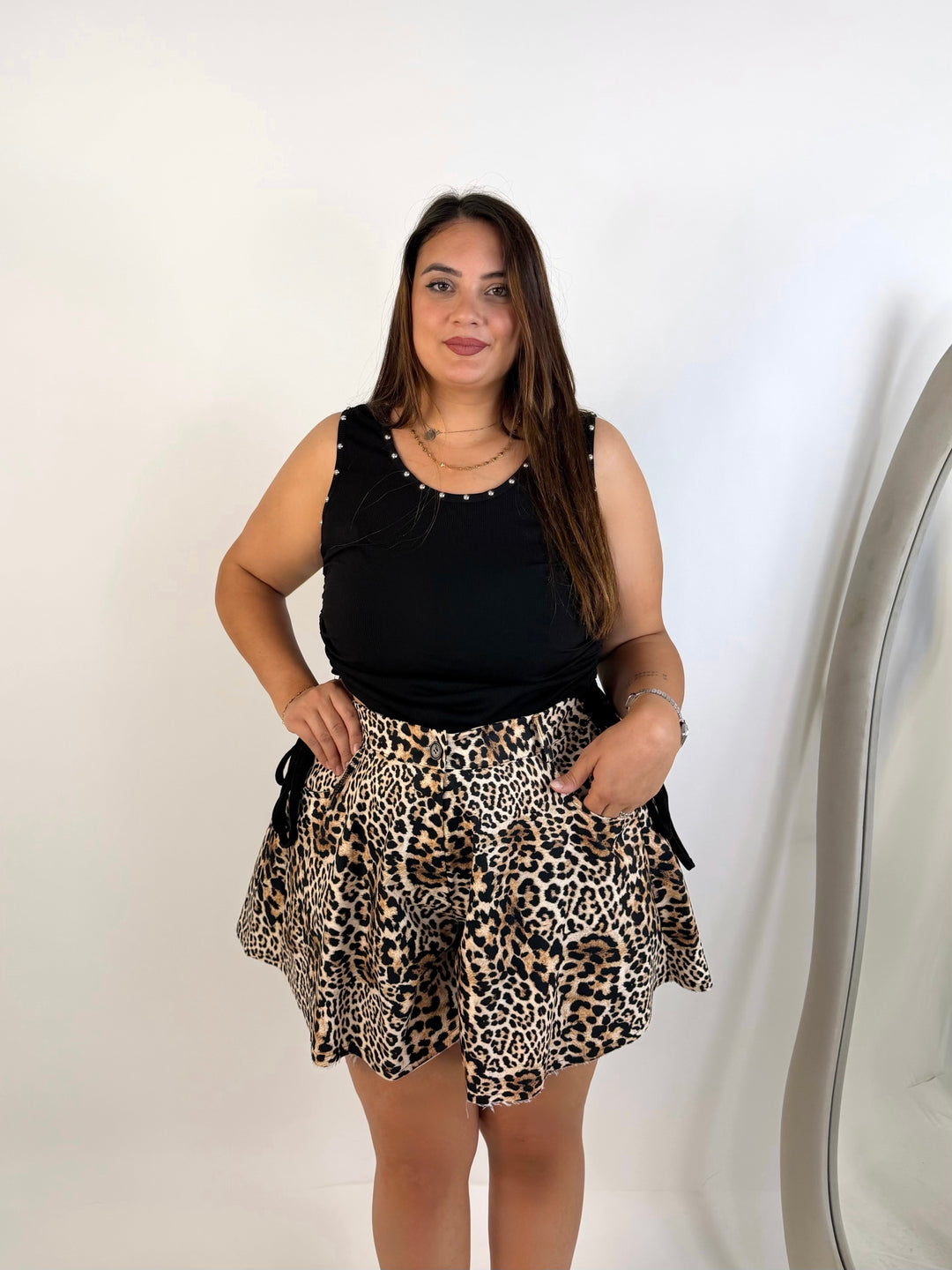 Canotta regolabile con borchie “Roxy”