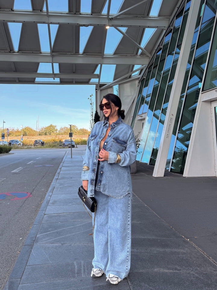 Coordinato in jeans “Skyline”