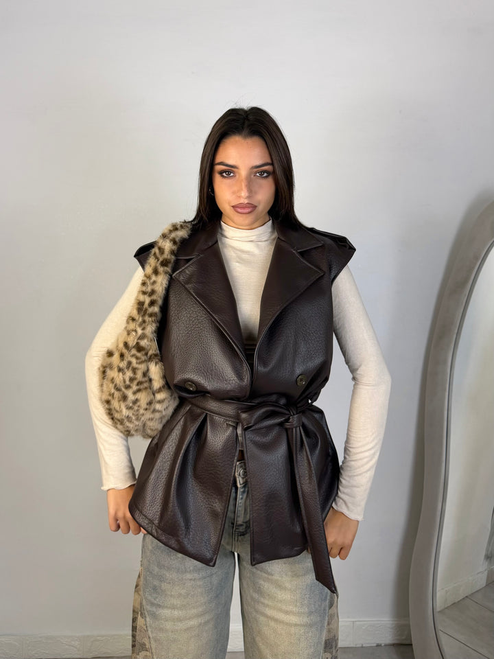 Giacca in eco pelle “Roxy”