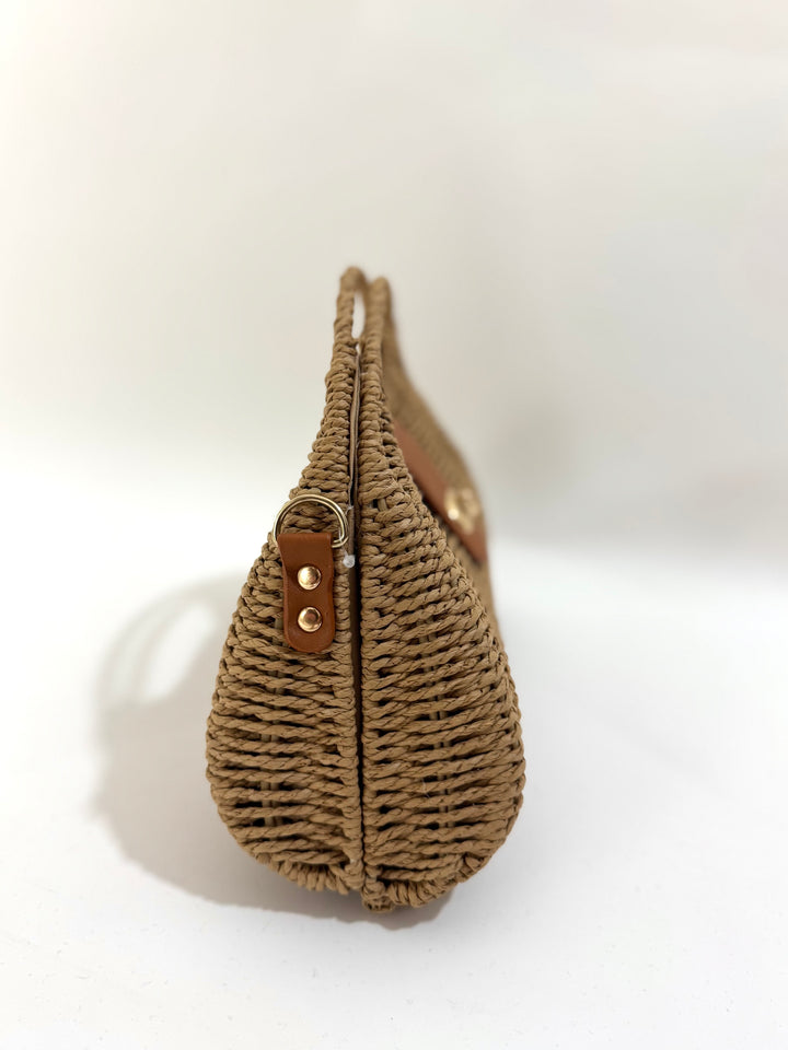 Borsa in rafia rigida “Riviera”