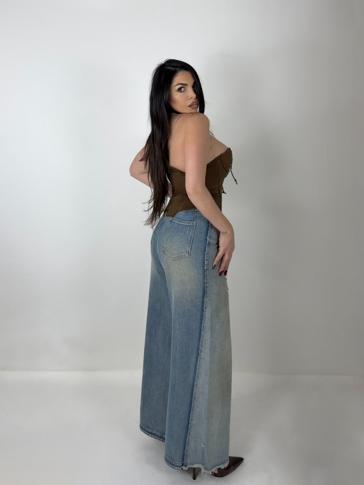Jeans wide leg “Mix”