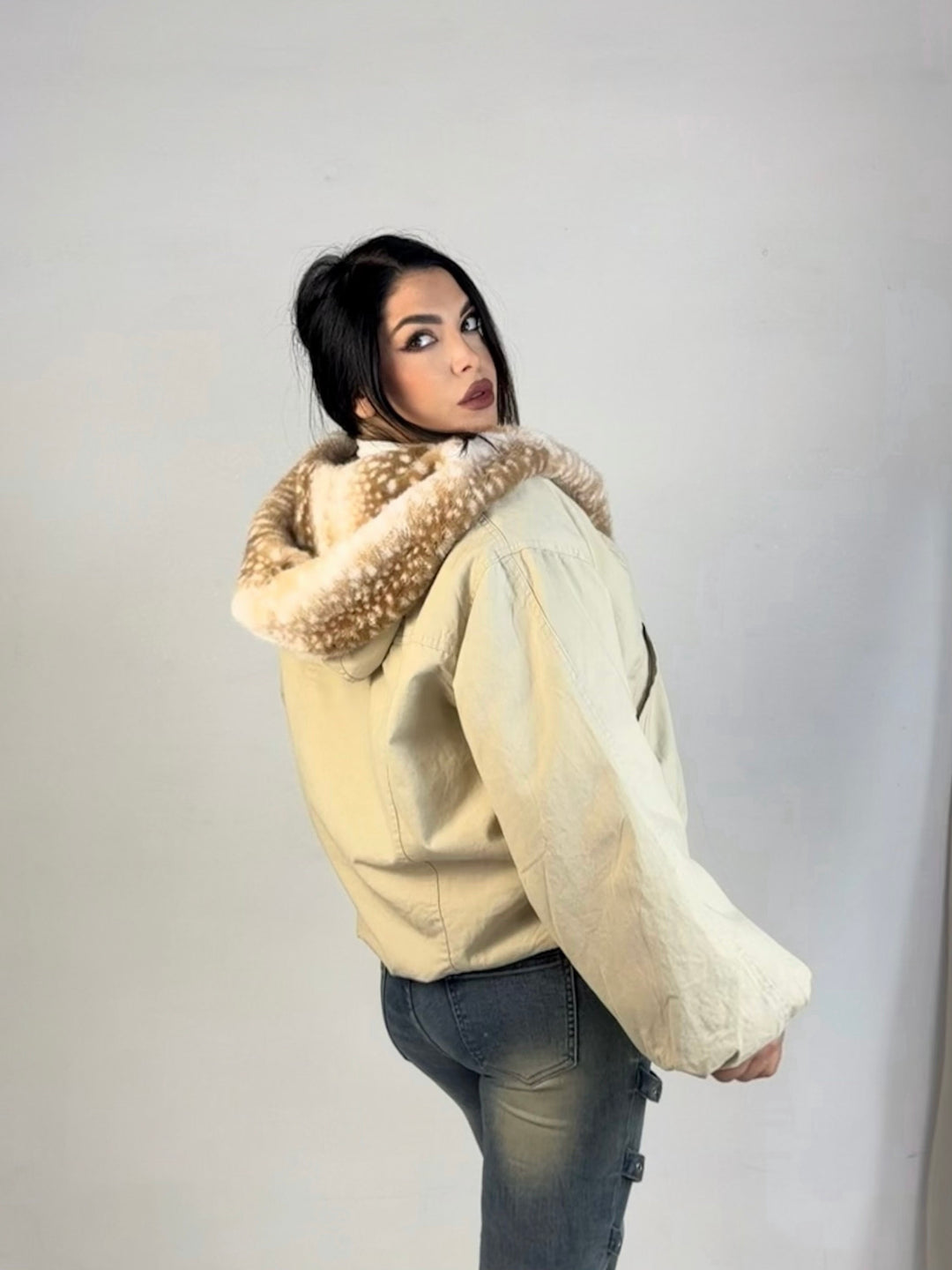 Giubbotto con eco pelliccia “Kylie”