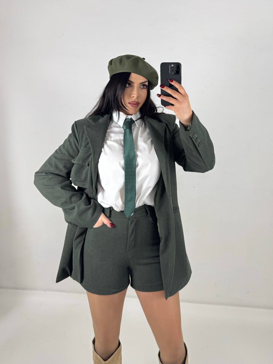 Tailleur in lana “Jade”