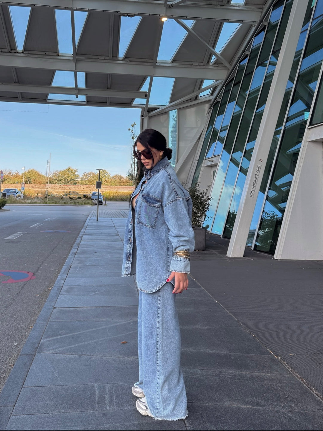 Coordinato in jeans “Skyline”