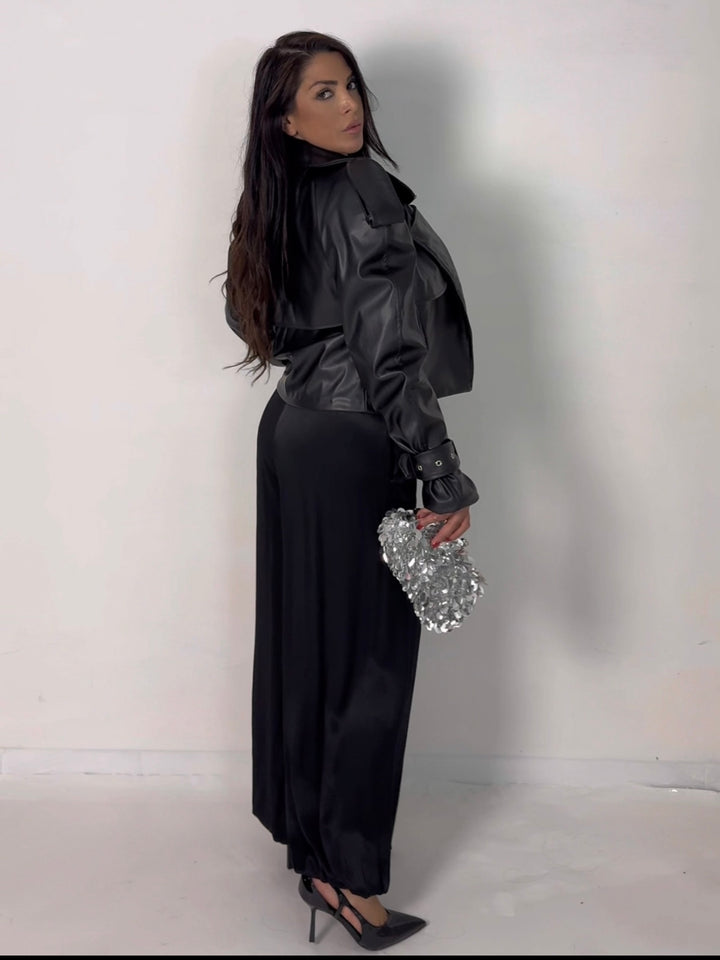 Pantaloni in raso balloon “Zahra”