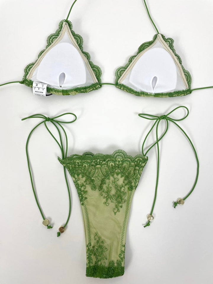 Costume a due pezzi in pizzo “Èlite”