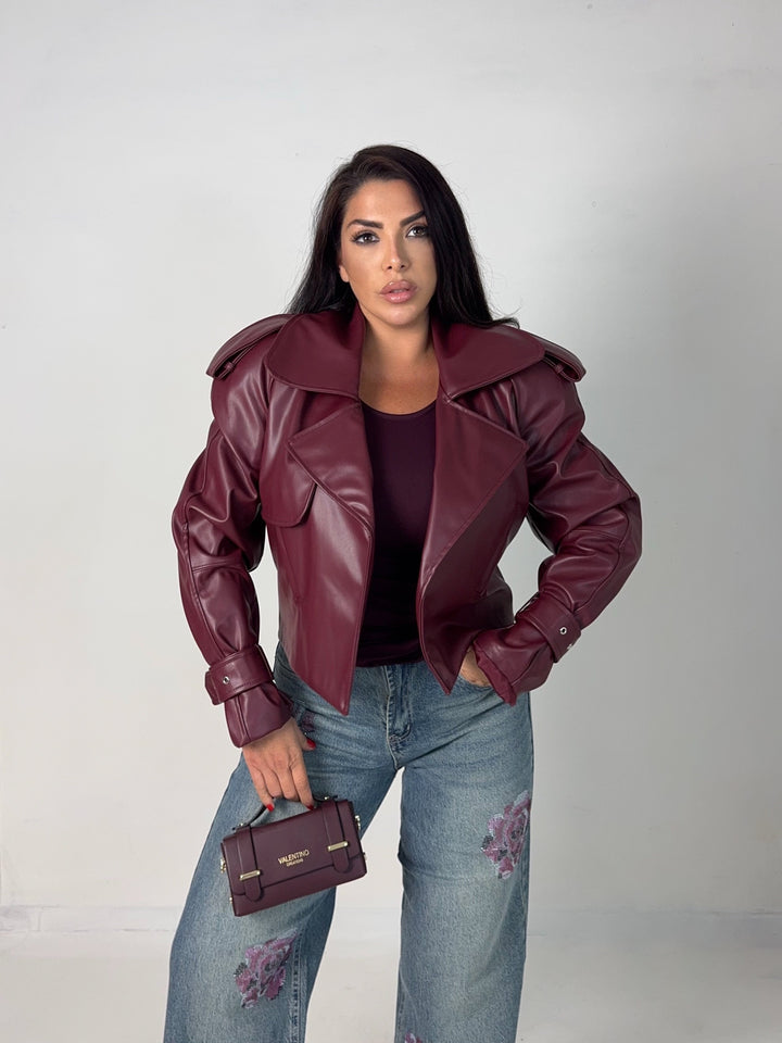 Giubbotto chiodo in eco pelle “Icona”
