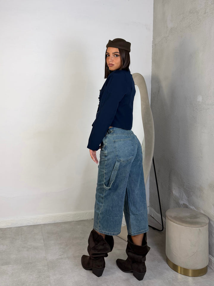 Jeans bermuda lunghi “Majestic”