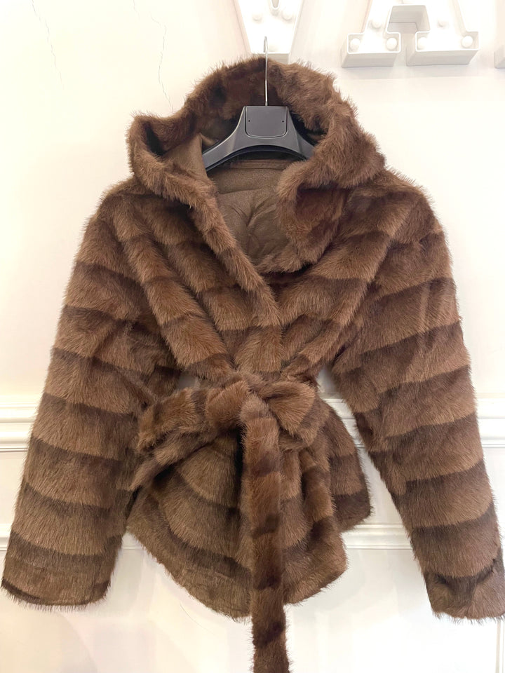 Eco pelliccia effetto visone “Queen”