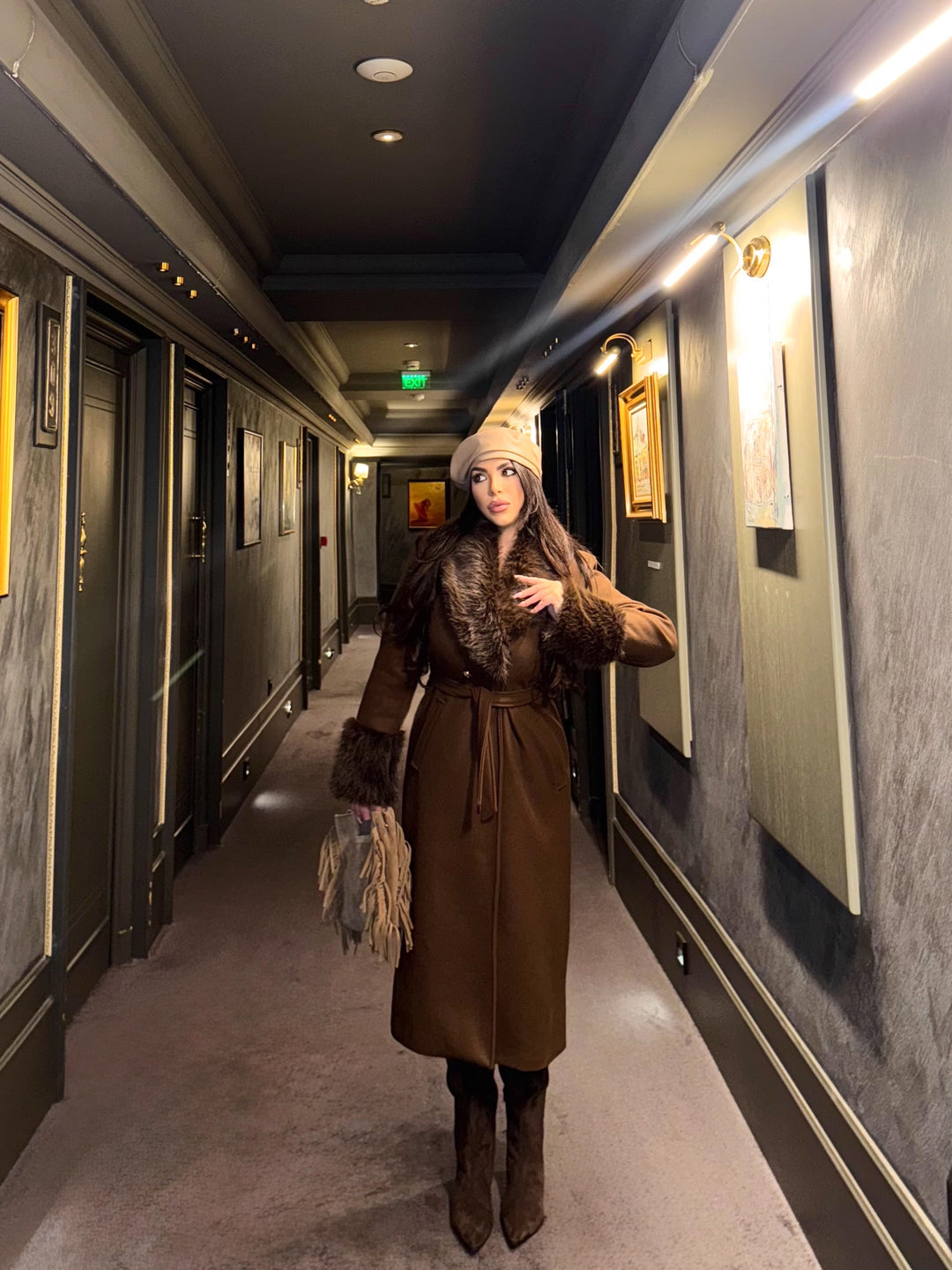 Cappotto con collo removibile “Bucarest”