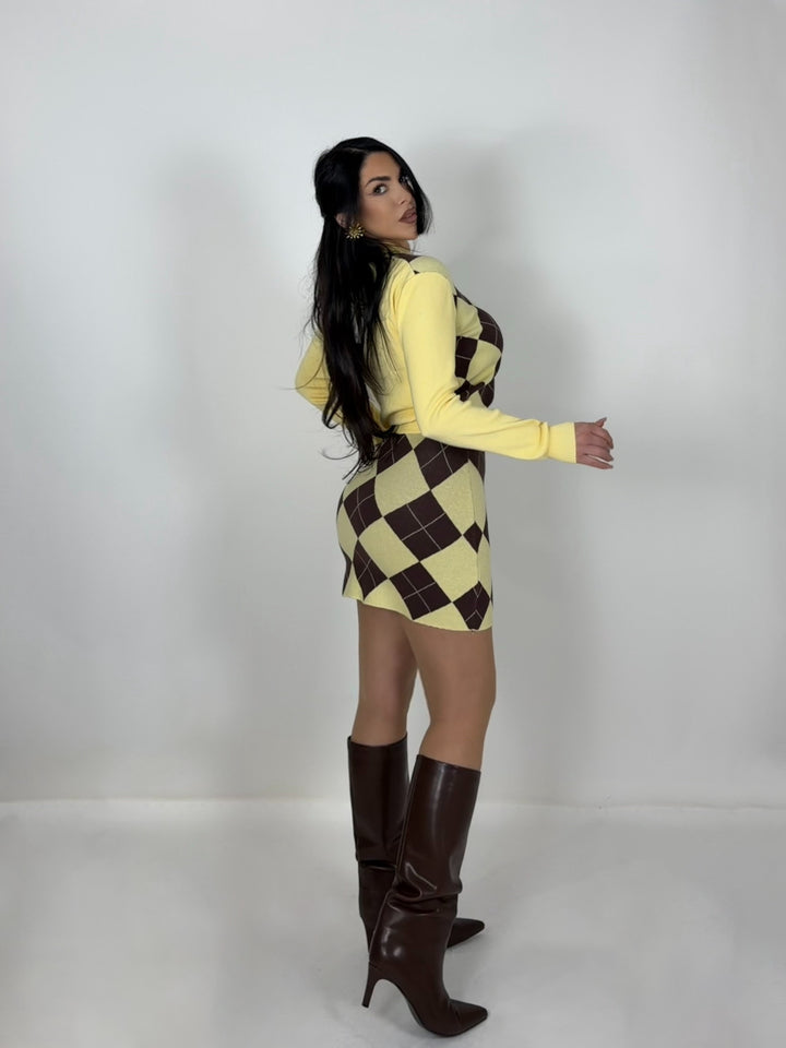 Coordinato in lana rasata “Bon Ton”