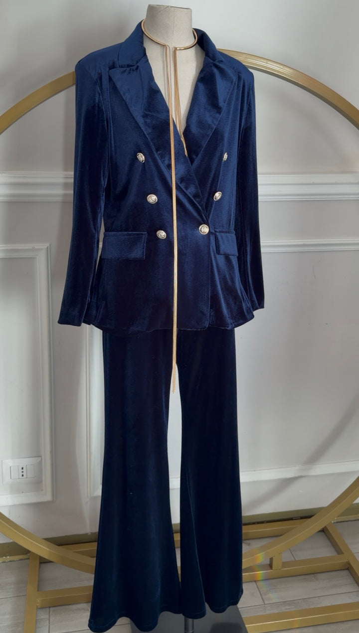 Tailleur in velluto “Virginia”