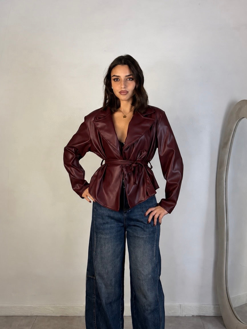 Giacca in eco pelle “City”