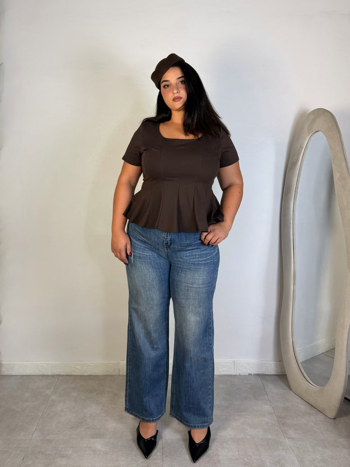 Jeans wide leg elastico “Amina”
