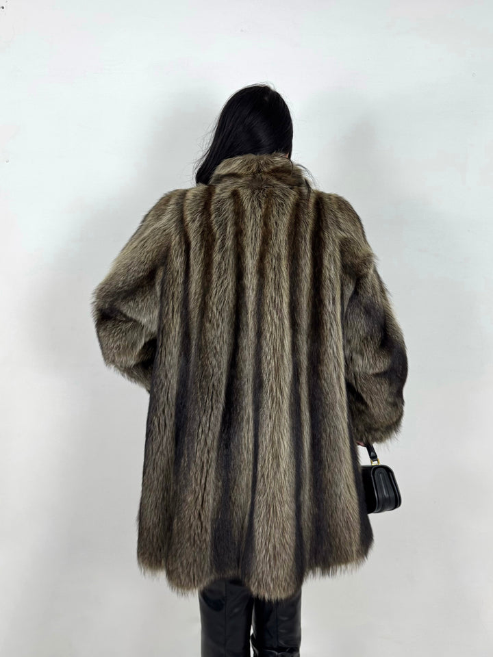 Pelliccia in marmotta Vintage 43