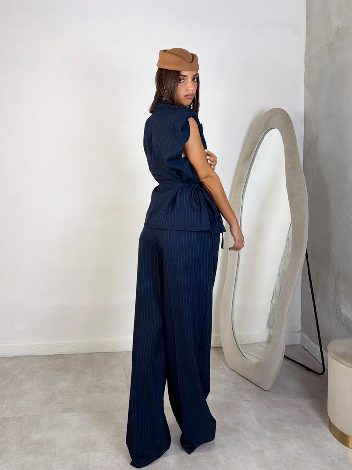 Tailleur gessato “Monaco”