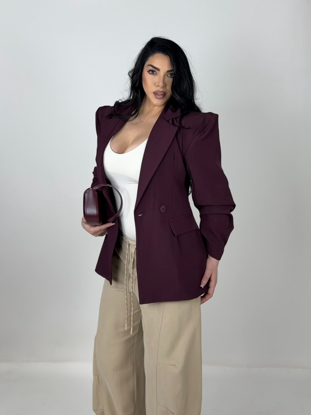 Giacca con spallina strutturata “Harmonie"