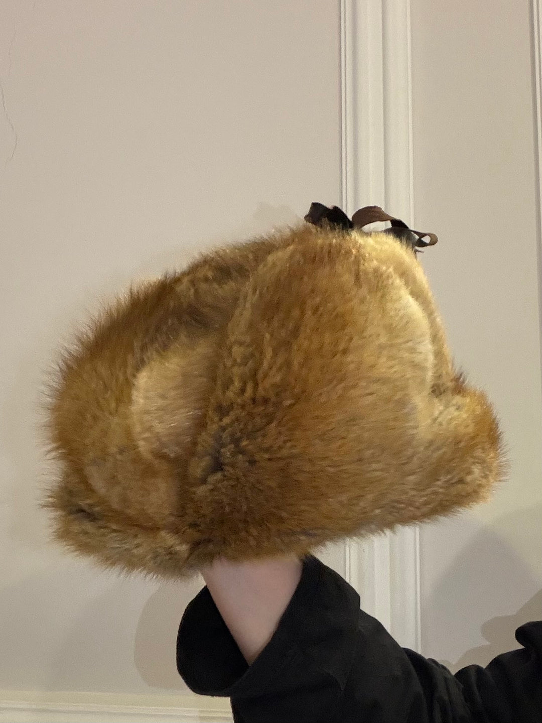 Colbacco in vera pelliccia di volpe vintage 07