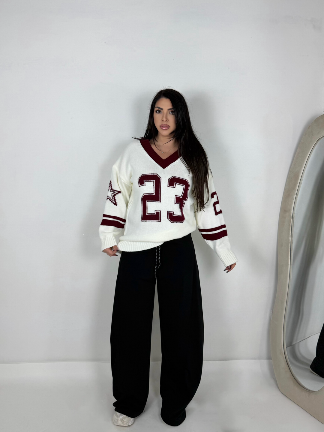 Maglione oversize “College”