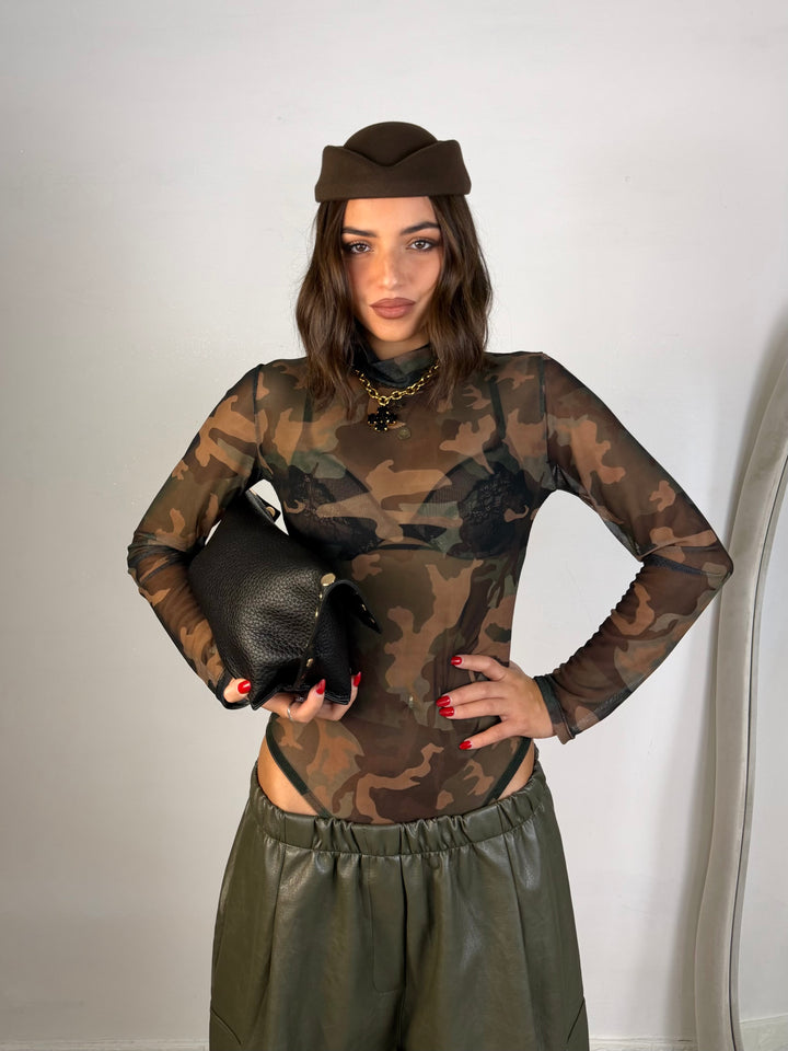 Body semi trasparente militare