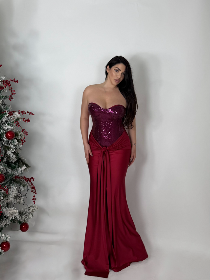 Abito con paillettes “Dea”