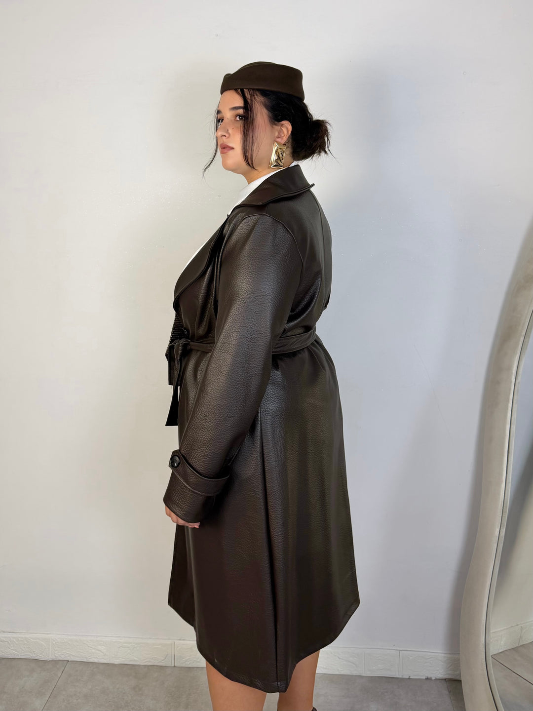 Trench in eco pelle “Blair”
