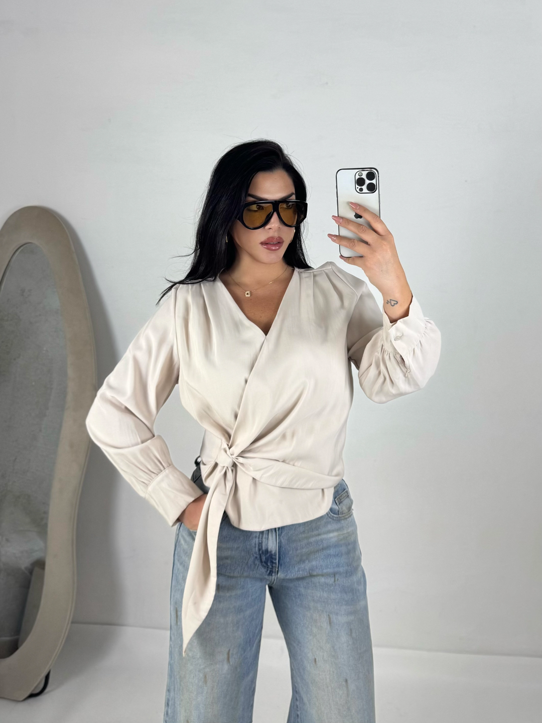 Camicia con nodo “Eva”