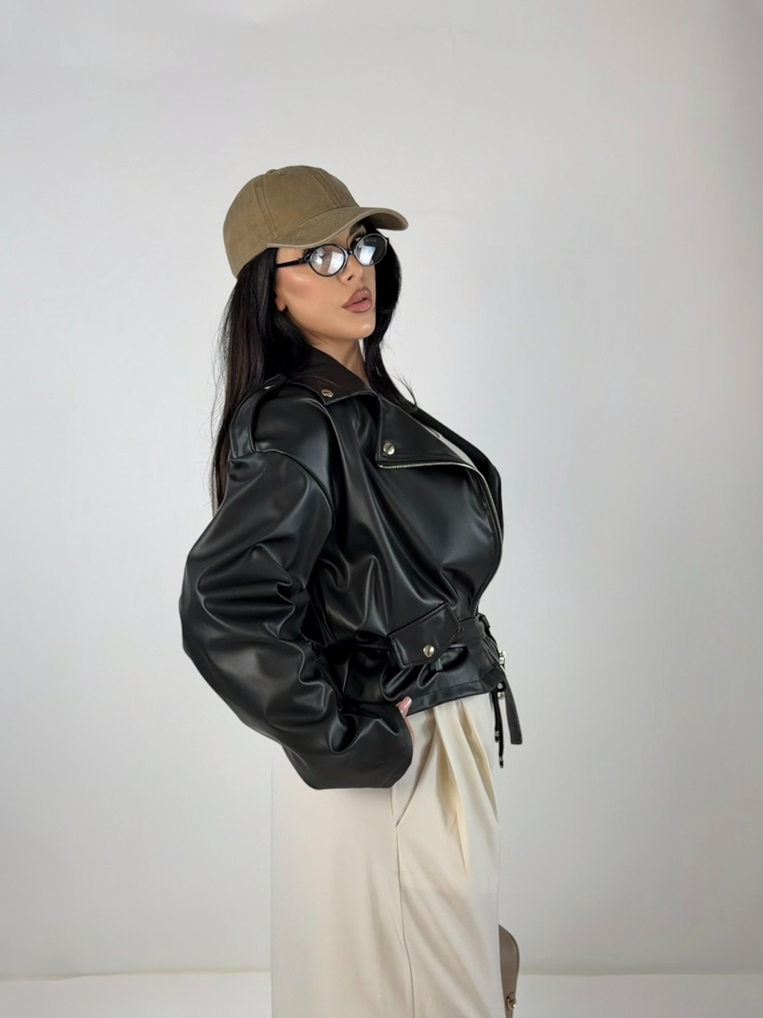 Chiodo in eco pelle “Bliss”