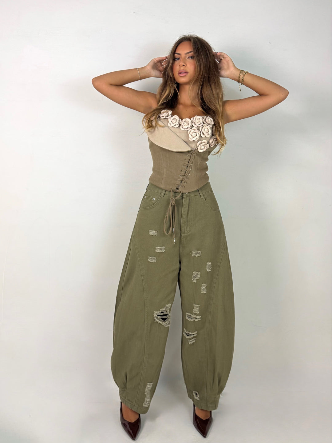Jeans balloon “Rose”